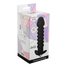 Lola Games First Time Twisted Anal Plug Black - Črna - Črna