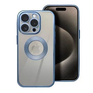 Mobystyle Ovitek Glam MagSafe za iPhone 16 Pro - moder