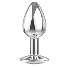 Lola Games Analni čep Diamond Sparkle Small Yellow - prozoren