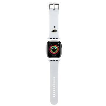 Karl Lagerfeld Pašček Karl Lagerfeld za Apple Watch 42/44/45/49mm Karl Head – bel
