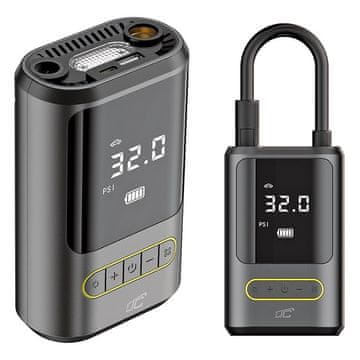 LTC Prenosni kompresor LTC z LCD zaslonom, 2x2000mAh baterijama in USB-C polnjenjem