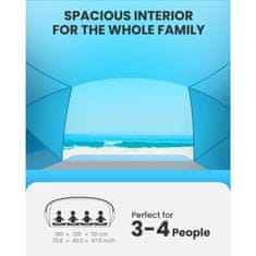 Outdoor master Prenosni Pop Up Plažni Šotor, moder