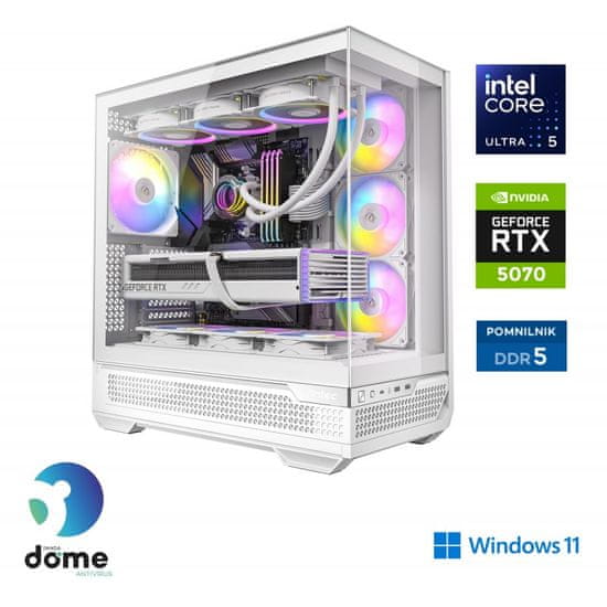 Anni Gamer Extreme namizni računalnik, Ultra 5 245KF, 32GB, SSD2TB, RTX5070, W11H (ATPII-G8-1231-W)