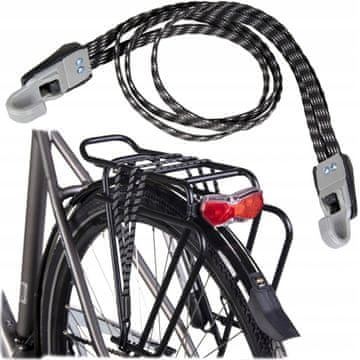 Korbi Elastične vrvice za prtljažnik, ekspanderji za prtljago na kolesu, 62 cm, univerzalne in močne