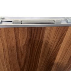 Aga Zložljiva kamping miza 120x60x54/60/70 cm Rjava