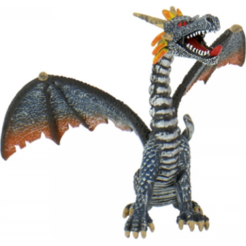 Bullyland Srebrna figurica za torto zmaja 11x9cm