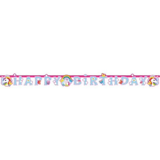 Amscan Venček z enorožcem za rojstni dan 180x15cm -