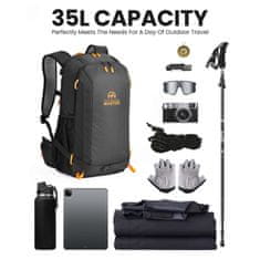 Outdoor master 35L Športni nahrbtnik, črn