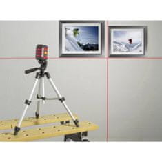 Toolcraft CL8 križni laser, samo-uravnavajoč, vklj. s stojalom