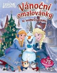 Jiri Models Božične pobarvanke z nalepkami - Ledeno kraljestvo