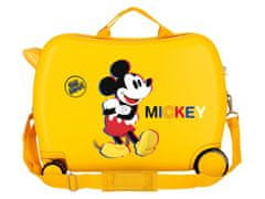 Joummabags Otroški potovalni kovček na kolesih / otroški voziček MICKEY MOUSE 3D Ochre, 2929822