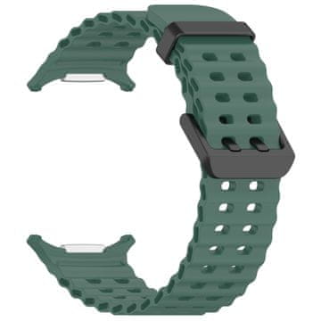 BStrap Silicone pašček za Samsung Galaxy Watch Ultra 47mm, green
