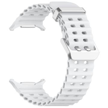 BStrap Silicone pašček za Samsung Galaxy Watch Ultra 47mm, white