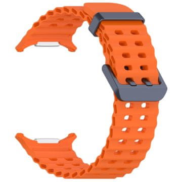 BStrap Silicone pašček za Samsung Galaxy Watch Ultra 47mm, orange