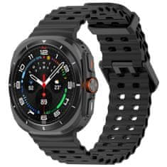 BStrap Silicone pašček za Samsung Galaxy Watch Ultra 47mm, black