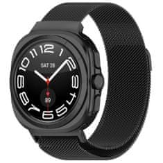 BStrap Milanese Loop pašček za Samsung Galaxy Watch Ultra 47mm, black