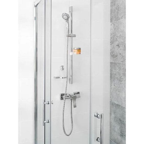Ferro SOLENO tuš konzola komplet (gibljiva cev 150 cm, prha 3 funkcije, drsna konzola 800mm z držalom za milo) krom