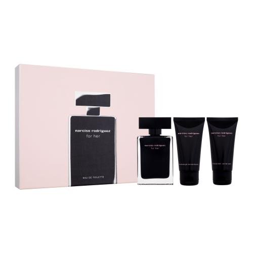 Narciso Rodriguez For Her Set toaletna voda 50 ml + losjon za telo 50 ml + gel za prhanje 50 ml za ženske