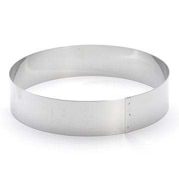 de Buyer Dortový kruh , 3989.20, průměr 20 cm, výška 4,5 cm, kulatý, nerezová ocel, hladký vnitřní povrch