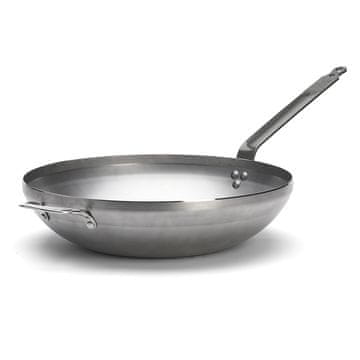de Buyer WOK pánev , 5617.40, MINERAL B, WOK, zaoblený, průměr 40 cm, ouško a rukojeť