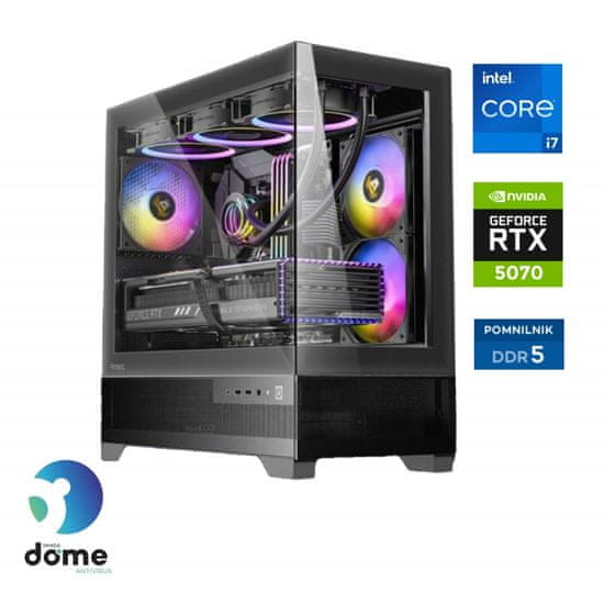 Anni Gamer Extreme namizni računalnik, i7-14700F, 32GB, SSD2TB, RTX5070, DOS (ATPII-G8-1229)