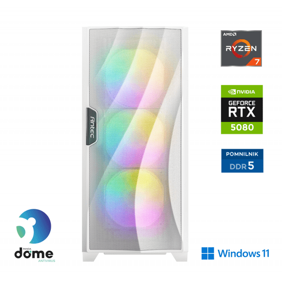 Anni Gamer Elite namizni računalnik, R7-5700X3D, 32B, SSD2TB, RTX5080, W11H