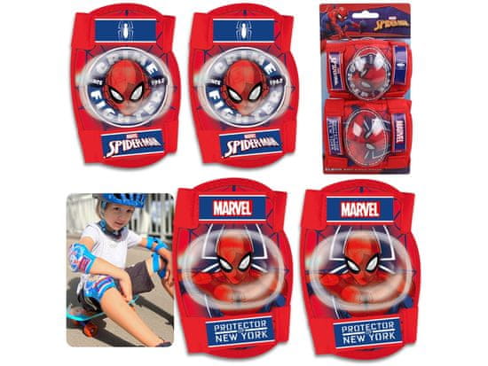 MARVEL COMICS MARVEL Spider-Man Ščitniki za kolena in komolce za otroke, otroški ščitniki KOMPLET