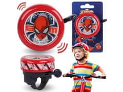 MARVEL COMICS MARVEL Spider-Man Kovinski zvonec za kolo ZA VOLAN za otroke, kolesarski rog 5,5 cm