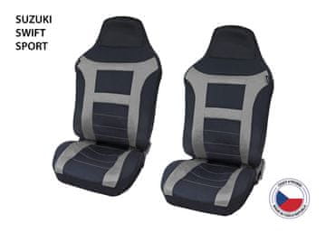 Cappa Prevleke za avtomobilske sedeže Perfetto EL Suzuki Swift Sport siva 2 kosa