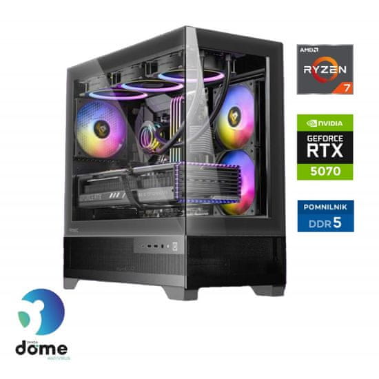 Anni Gamer Extreme namizni računalnik, R5-7600X, 32B, SSD2TB, RTX5070, FreeDOS