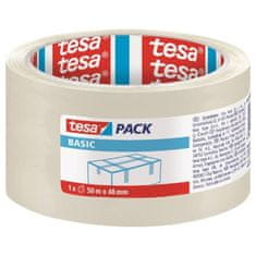 Basic Pakirni trak, 50 m x 48 mm, prozoren, TESA