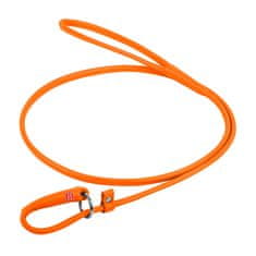 WAUDOG Okrogel usnjen dušilni povodec oranžna 135cm 4 mm Oranžna
