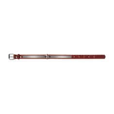 WAUDOG Rjava usnjena odsevna pasja ovratnica 32-40 cm, širina: 20 mm rjav