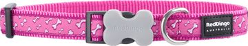 Red Dingo Najlonska ovratnica z roza kostmi