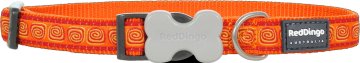 Red Dingo Najlonska ovratnica hypno oranžna