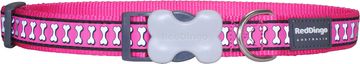 Red Dingo Odsevna ovratnica roza