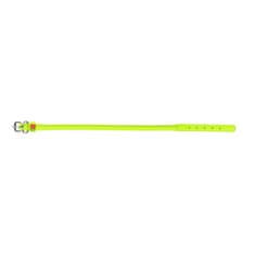 WAUDOG okrogla usnjena zelena ovratnica za dolgodlake pse 20-25 cm, širina ovratnika: 6 mm zelena