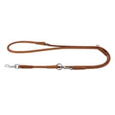 WAUDOG Switching okrogel usnjen povodec Soft brown 183cm 6 mm rjav