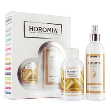 HOROMIA Dárková sada parfému na prádlo Horotwins Gold, H-075 | HOROTWINS GOLD | 250 ml + deotex