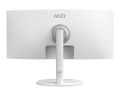 MSI Modern MD342CQP monitor, UWQHD, VA, 120 Hz, ukrivljen, bel