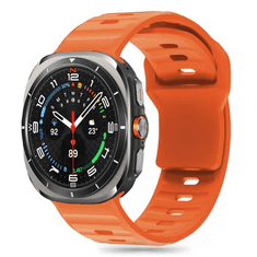 Onasi Silikonski pašček za uro Samsung Galaxy Watch Ultra 47 mm - oranžen