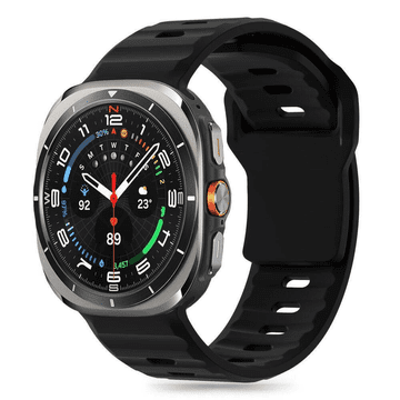 Onasi Silikonski pašček za uro Samsung Galaxy Watch Ultra 47 mm - črn