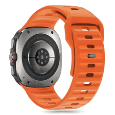 Onasi Silikonski pašček za uro Samsung Galaxy Watch Ultra 47 mm - oranžen