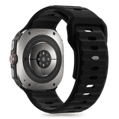 Onasi Silikonski pašček za uro Samsung Galaxy Watch Ultra 47 mm - črn
