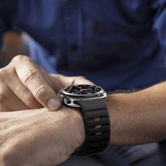 Onasi Silikonski pašček za uro Samsung Galaxy Watch Ultra 47 mm - črn