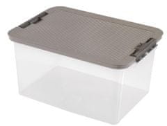 Heidrun ŠKATLA ZA SHRANJEVANJE S POKROVOM 38L, R-BOX, PLASTIKA, 52X36,5X26CM
