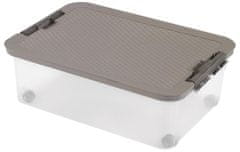 Heidrun ŠKATLA ZA SHRANJEVANJE S POKROVOM 25L, R-BOX, PLASTIKA, 52X36,5X18CM