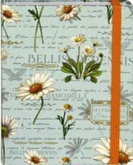 nb grafo Notes A5 črte trde platnice, 96 listov, z elastiko, 0924.01 Fiori marjetica