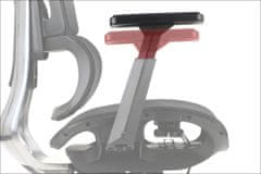 STEMA Ergonomski vrtljivi pisarniški stol ErgoNew A1F. Aluminijasto podnožje, dvigalo razreda 4, ledvena opora, nastavljivi nasloni za roke, vzglavnik, sedež, naslonjalo in opora za noge. Črna.