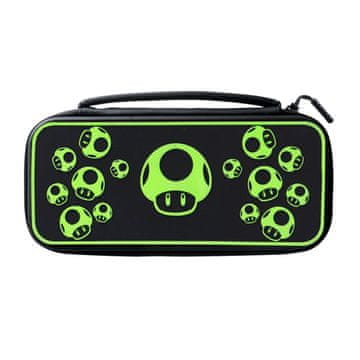 PDP NINTENDO SWITCH PLUS - 1-UP GLOW IN THE DARK POTOVALNA TORBICA